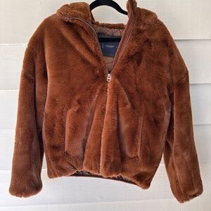 NWT Lucky Brand Faux Fur Jacket